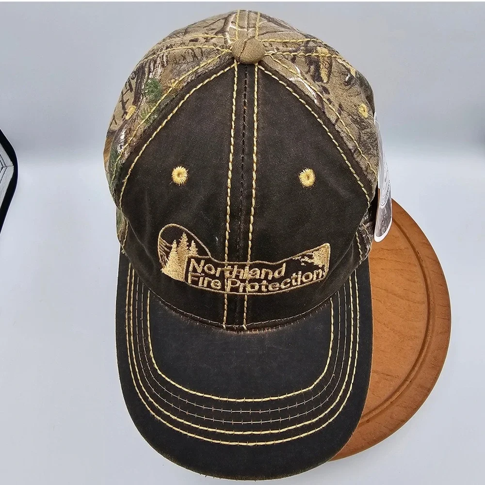 Realtree Xtra Camo Hat‎ Port Authority Distressed Trucker Northland Fire NWT